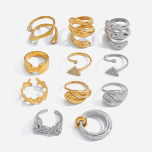 Luxury Titanium Steel Women Ring