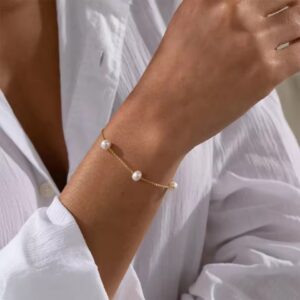Minimalist Jewelry Pearl Bracelet