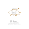 Natural Pearl Pendant Bracelet Waterproof Stainless Steel 18K Gold PVD Plated Beach Charm Bracelet