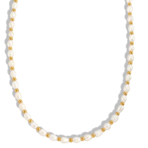 Natural Freshwater Pearl Beads Necklace & Bracelet
