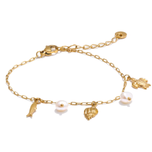 Natural Pearl Pendant Bracelet for Beach Summer