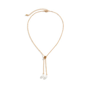 Minimalist Imitation Pearl Charm Necklace