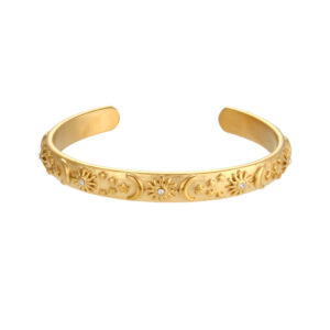 Gold Star Moon Sun Jewelry Set