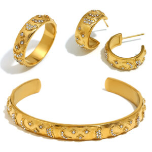 Gold Tarot Jewelry Set