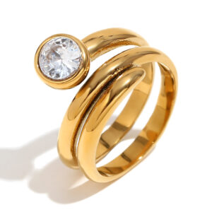Vintage Multi-layer Snake Head Ring For Women