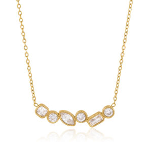 5PCS Cubic Zircon Stones Clavicle Chain