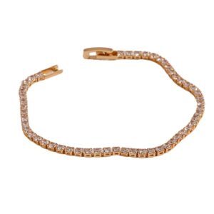 European Plated Zircon Chain Bracelet For Women