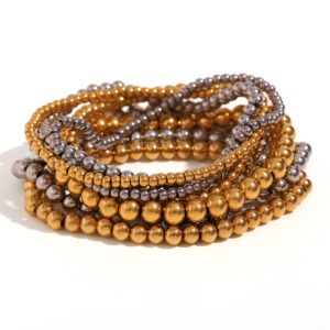 Retro Elastic Bead Bracelet