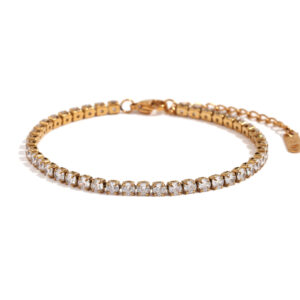 Pave Zircon Chain Bracelet