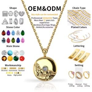 Jewelry Manufacturer ODM&OEM Service PVD Plating Jewelry Custom Minimalist Necklace Earrings Rings