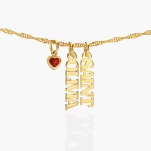 Personalized Choker Stainless Steel Initial Letter Necklace