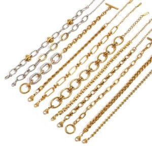 Minimalist Stainless Steel Chain Bracelet Punk Jewelry Bangle