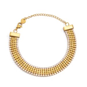 Waterproof Classic Cubic Zirconia Tennis Chain Bracelet