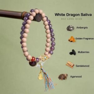 Handmade Incense Bracelet Natural Aromatherapy Spiritual Bracelets for for Focus & Balance