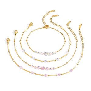 Egg-shaped Zircon Bracelet Women Waterproof Tarnish Free Gift Jewelry