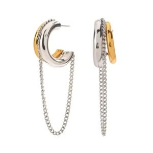 Two Tone Stainless Steel Earring Tassel Earrings