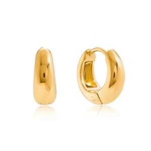 14k Hoop Earring Classic Hollow Chunky Hoop Earring
