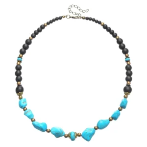 Handmade Turquoise Stone Necklace for Men