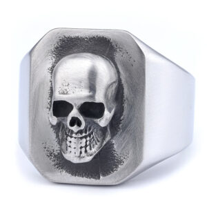 Retro Vintage Heavy Metal Statement Rings for Men Punk Jewelry