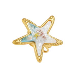 Tarnish Free Starfish Finger Ring