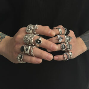 Fashion Personality Male Hand Jewelry Hip Hop Finger Rings for Men