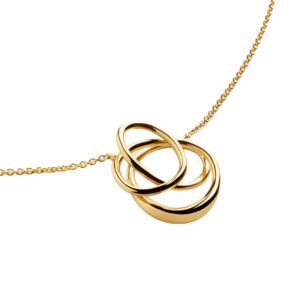 S925 Sterling Silver Twisted Necklace for Women, Ins Minimalist Jewelry