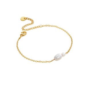 Italy Design Pearl Beads Chain Bracelet