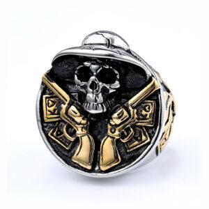 Retro Pirate Skull Unique Minimalist Ring