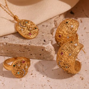 Star Moon Stainless Steel Jewelry Set