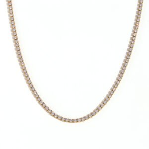 Ins Luxury 2mm Zircon Stainless Steel Women Necklace‑Bracelet