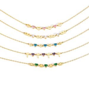 Heart Zircon Hollow Slice Cutting Craft Cross Clover Star Pendant Necklace