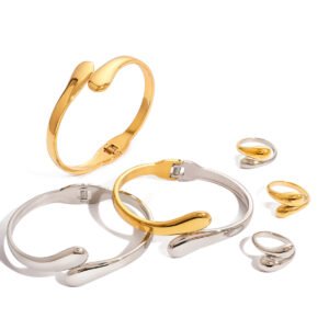 Euro‑American Fade‑Proof Titanium Steel Hand Jewelry Set